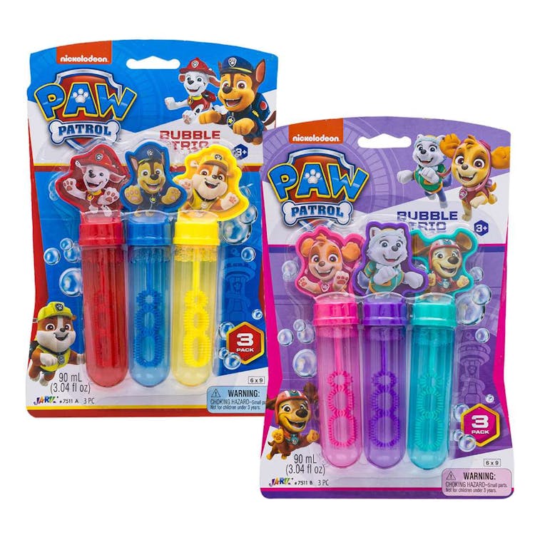 Paw Patrol Bubble 3 Pack - Assorted 3