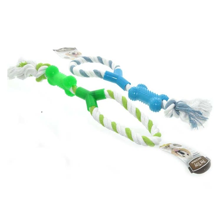 Rope-Bone Chew Toys - Assorted 3