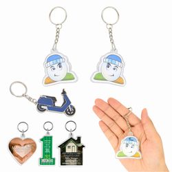 Custom Shap Full Color Double Side Printed Acrylic Keychain