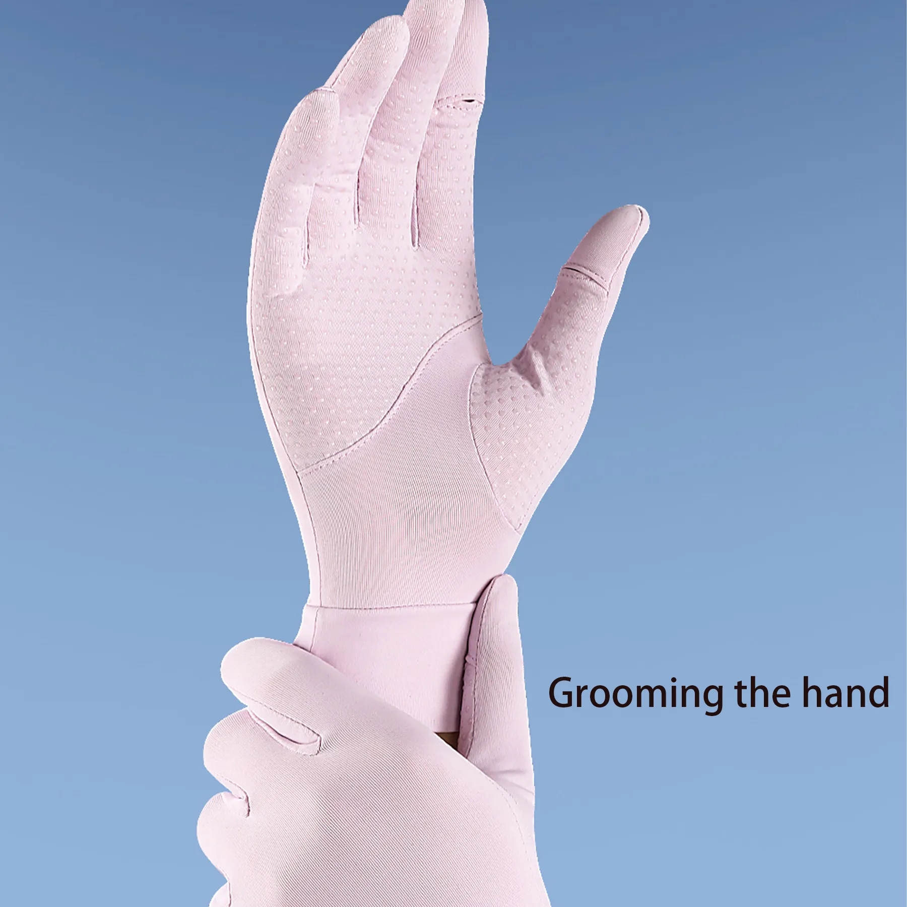 Cotton Summer Outdoor Ice Silk Sunscreen Gloves For Women 15
