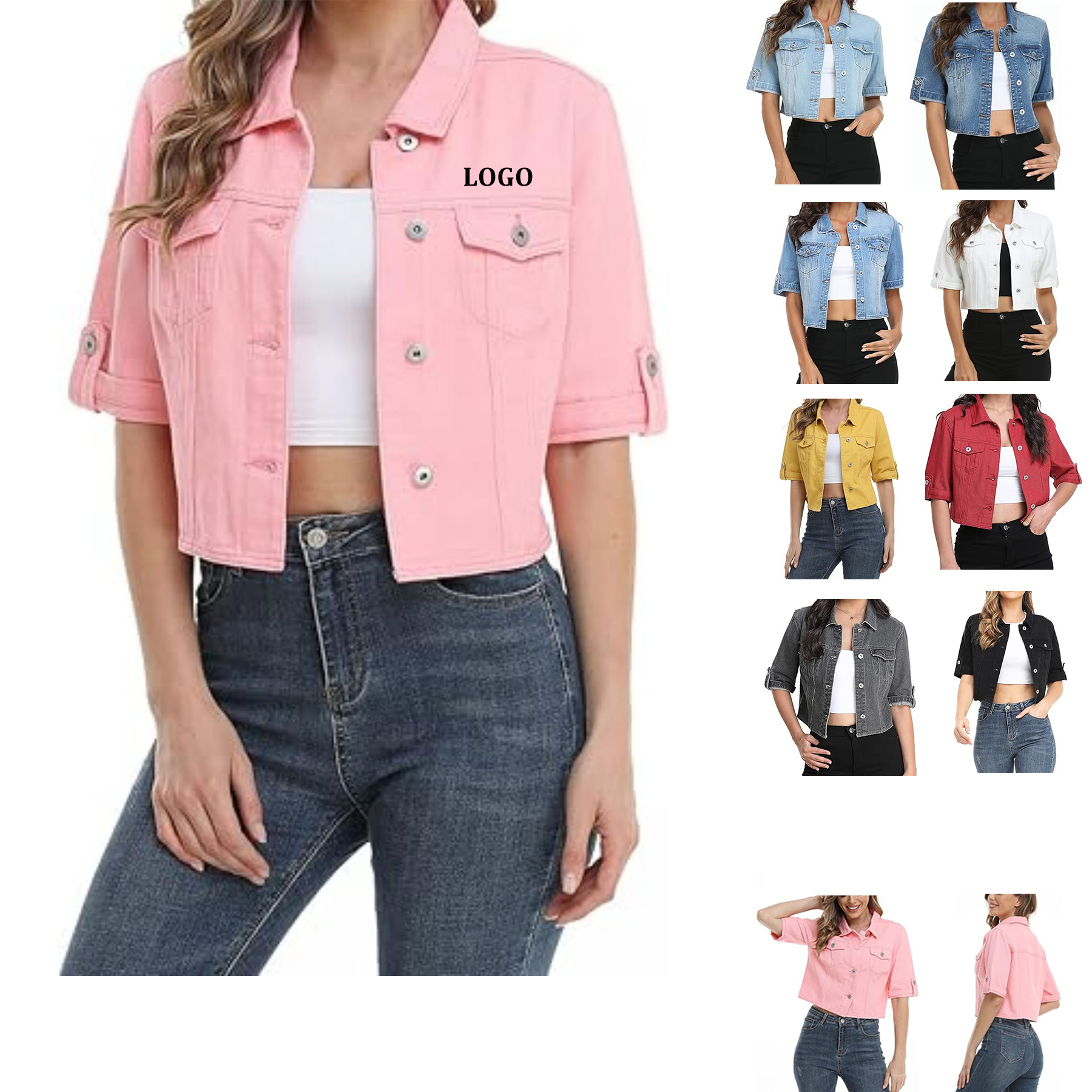 Women's Short Denim Jacket 11