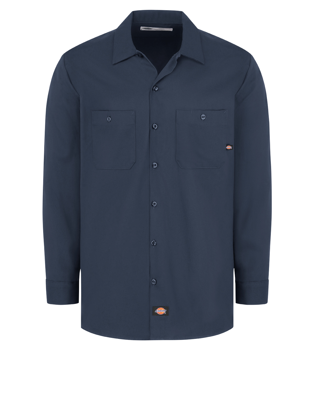 Dickies Shirts - Men's Industrial Cotton Long-Sleeve Work Shirt