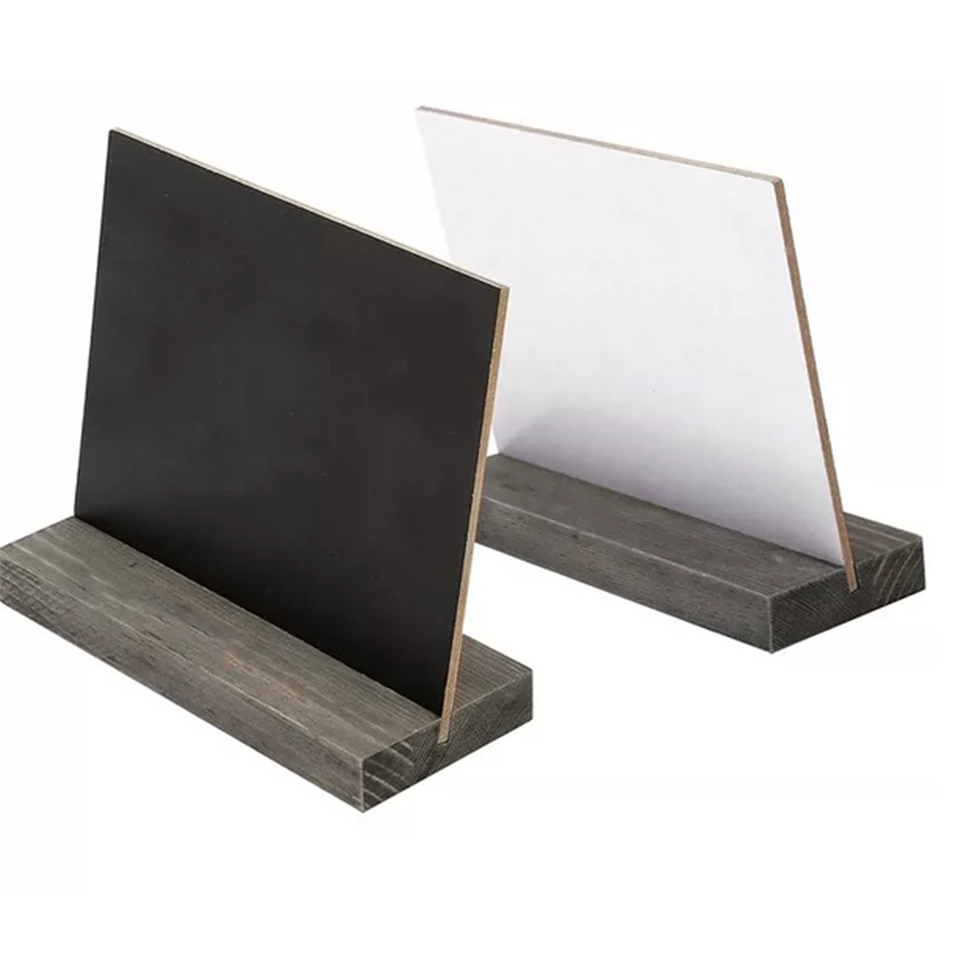 Message Chalkboard Wood Base 6
