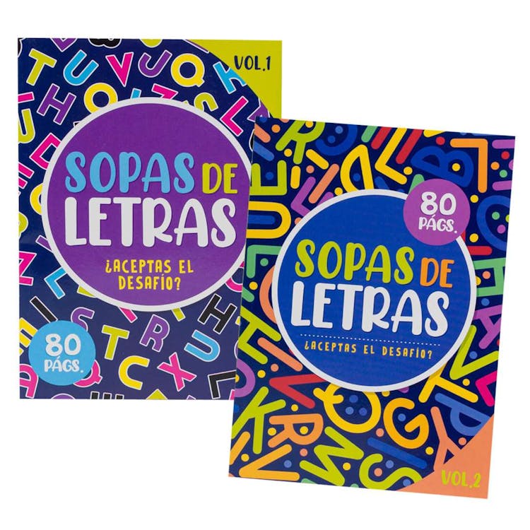 Spanish Word Search Puzzle Books - 80 Pages Two Titles 3