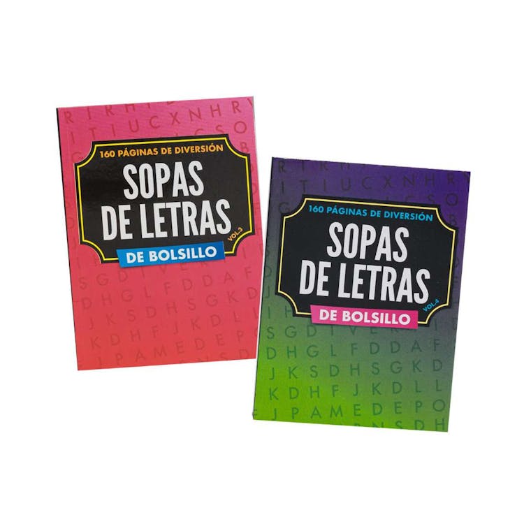 Spanish Word Search Book Pocket-Size - 160 pages Two Titles 3