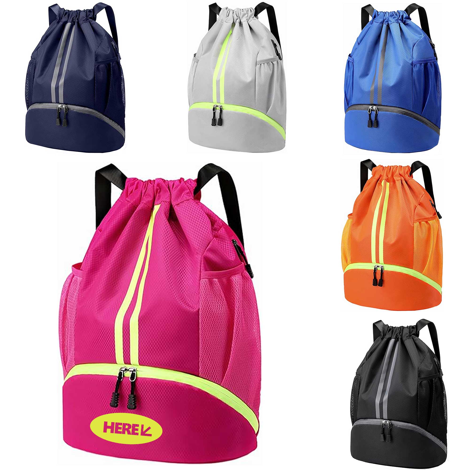 Drawstring Backpack Waterproof Soccer Bag