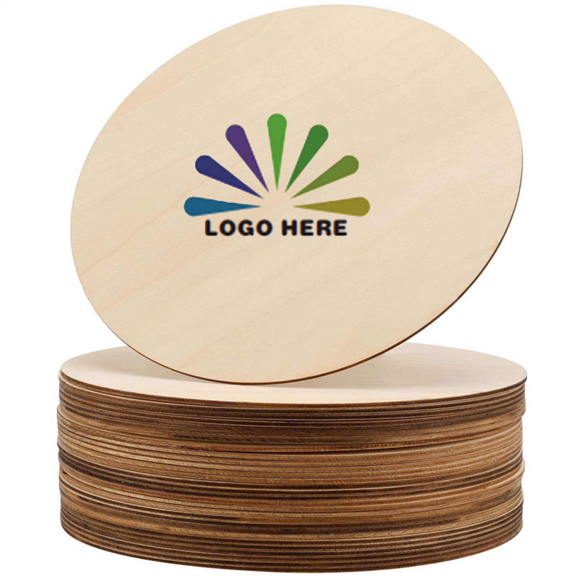 Portable Round Wooden Coaster