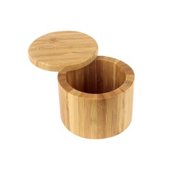 Bamboo Storage Box, with Magnetic Swivel Lid