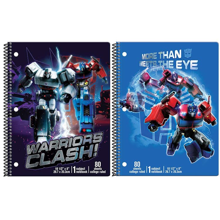 Transformers Spiral Bound Notebooks - Assorted 3