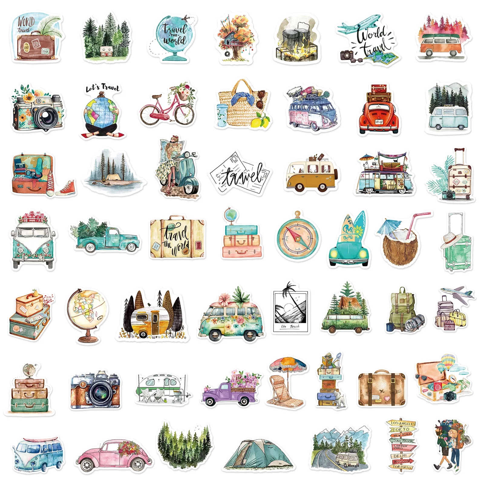 Full Color Custom Shape Removable Vinyl Sticker Sheets