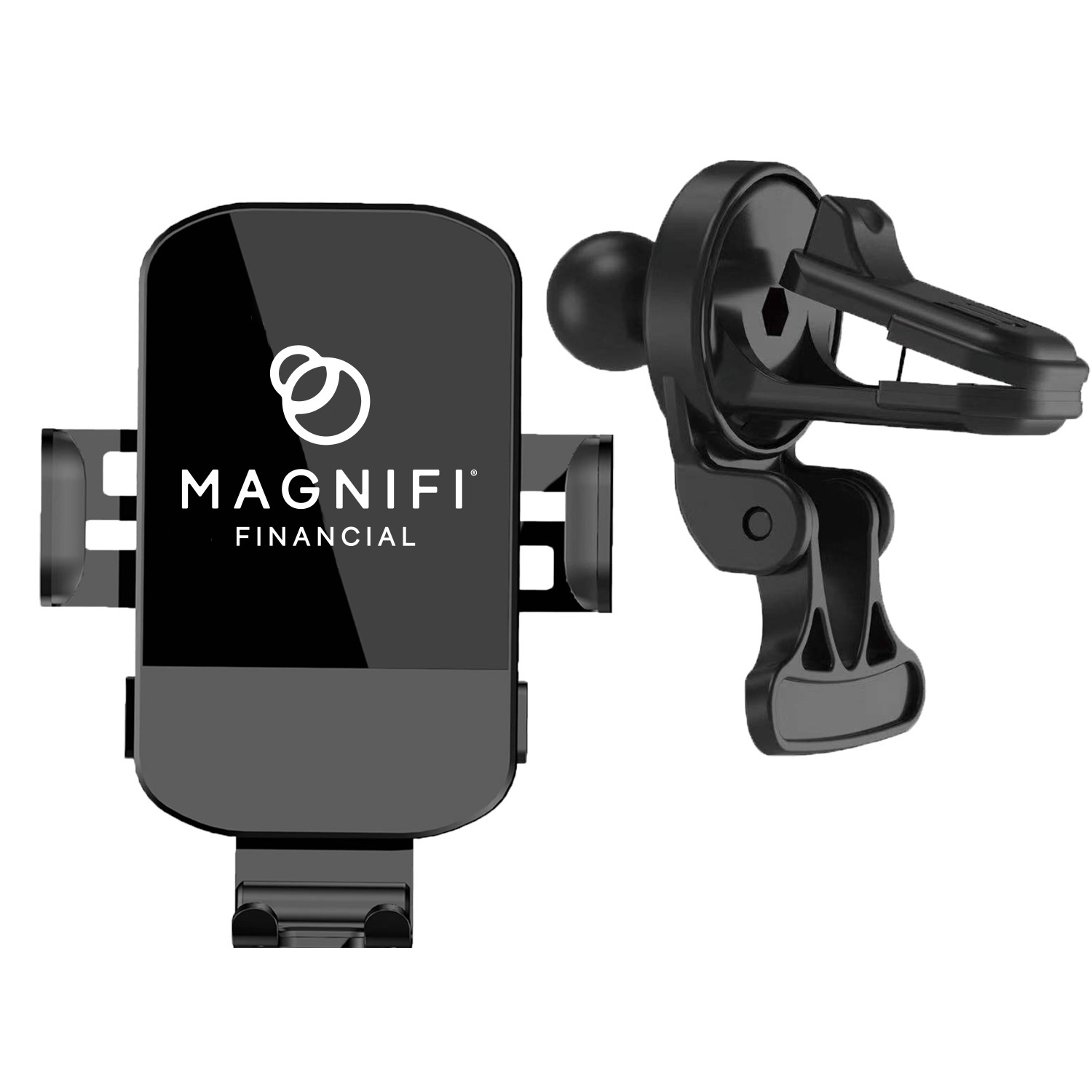 15W Automatic Lock Fast Charge Car Vent Cell Phone Holder 5