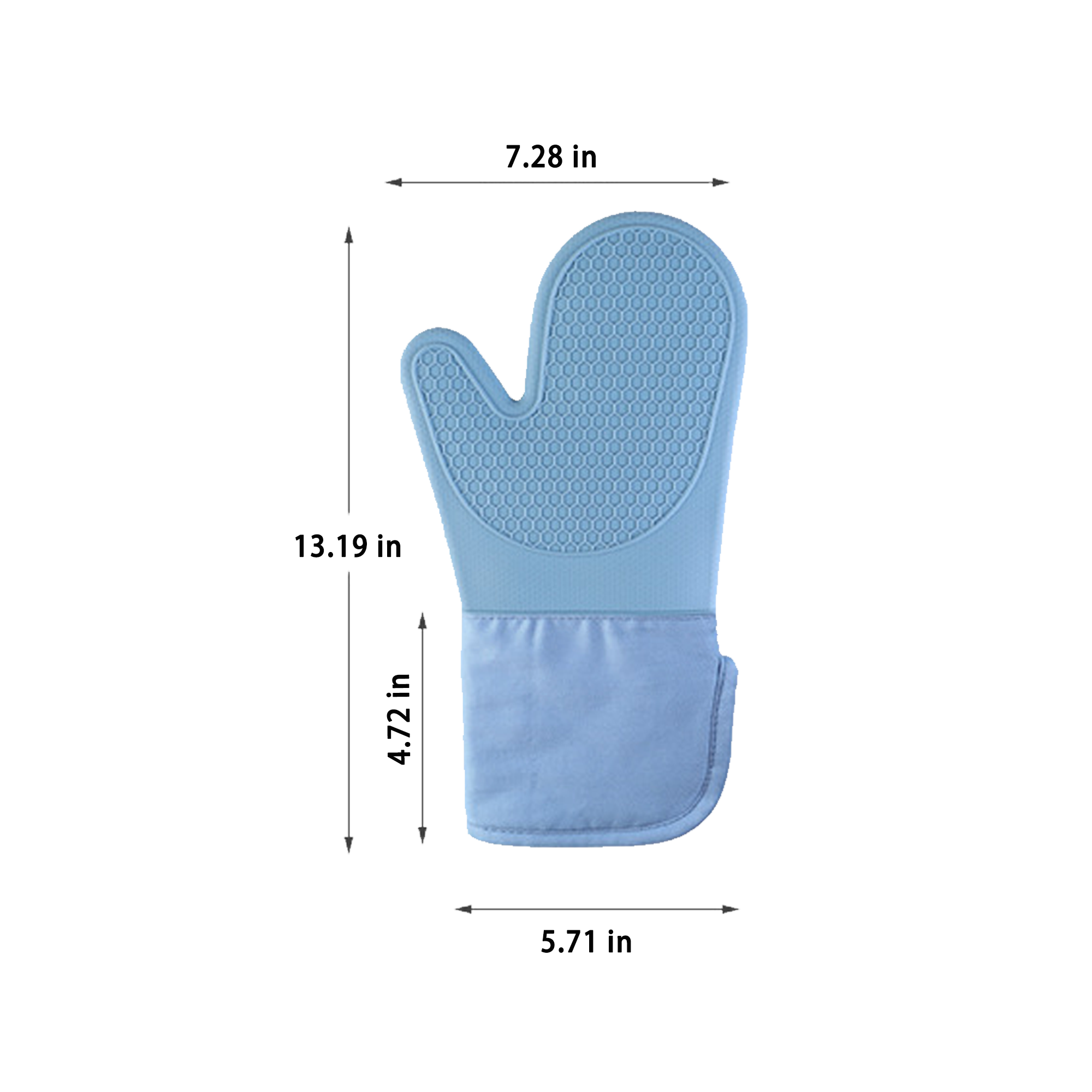 Silicone Heat Resistant Kitchen Oven Mitt 3