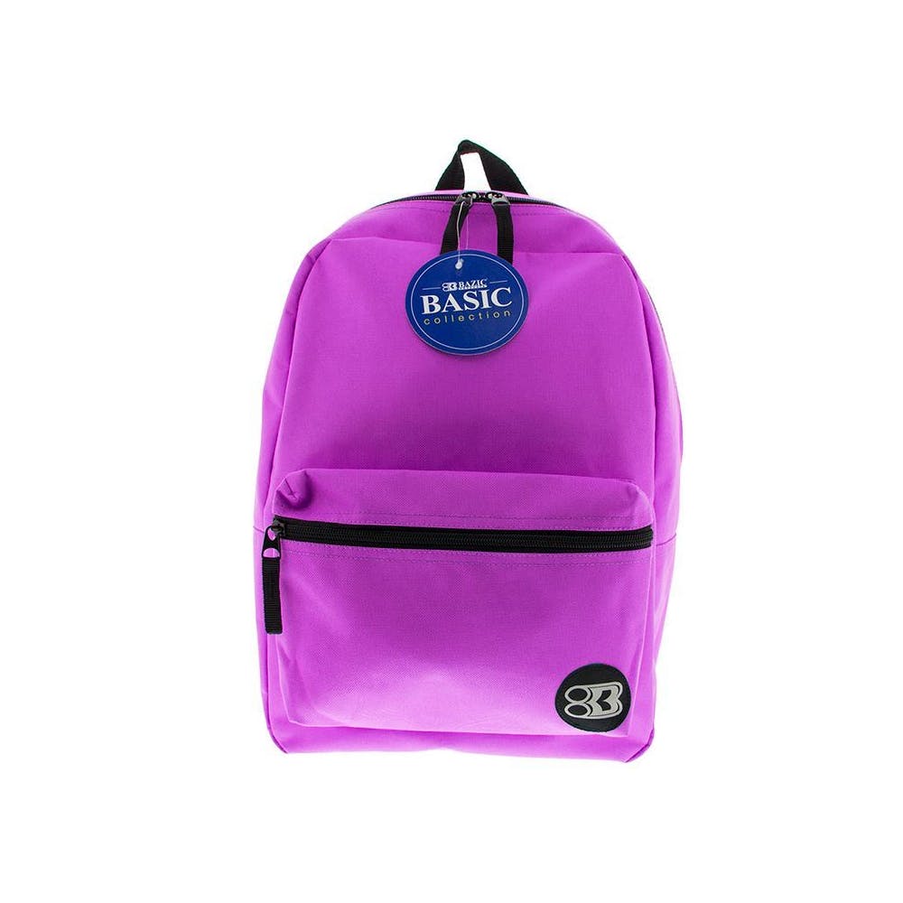 16" Basic Backpacks - Purple 3