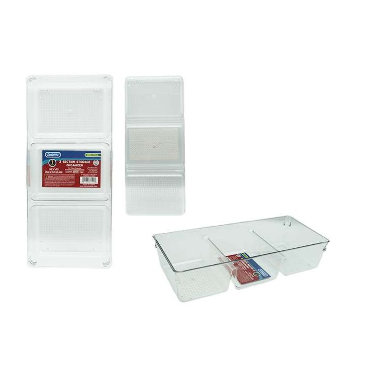 Three Section Plastic Storage Organizers 2