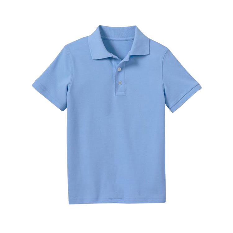 Boys' Uniform Polos - Small Light Blue Short Sleeve 3