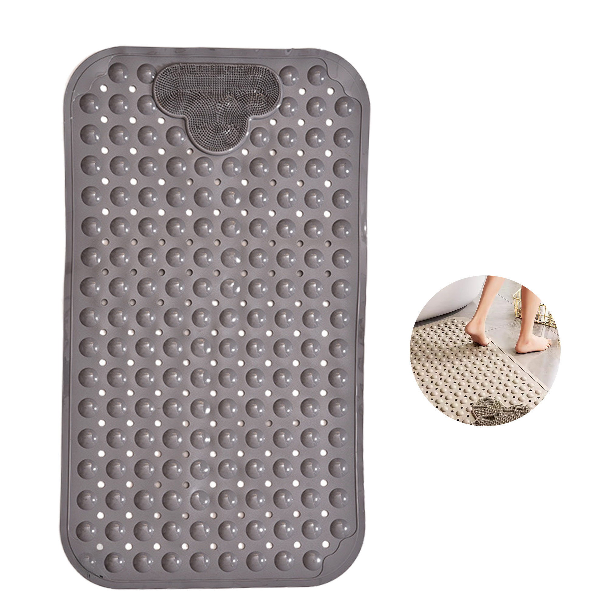MOQ 50 TPE Cloud-Shaped Non-Slip Bathtub Mat 4