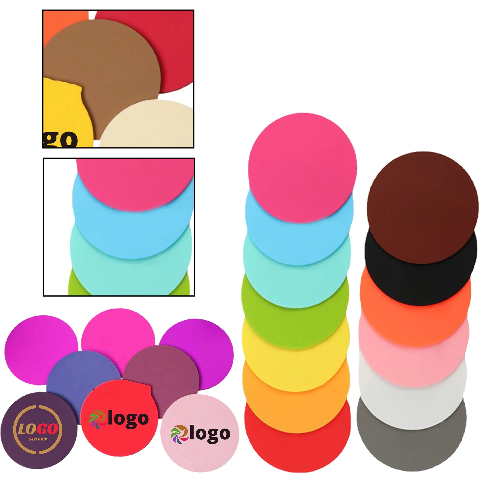 Full Color Soft PVC Coaster MOQ50