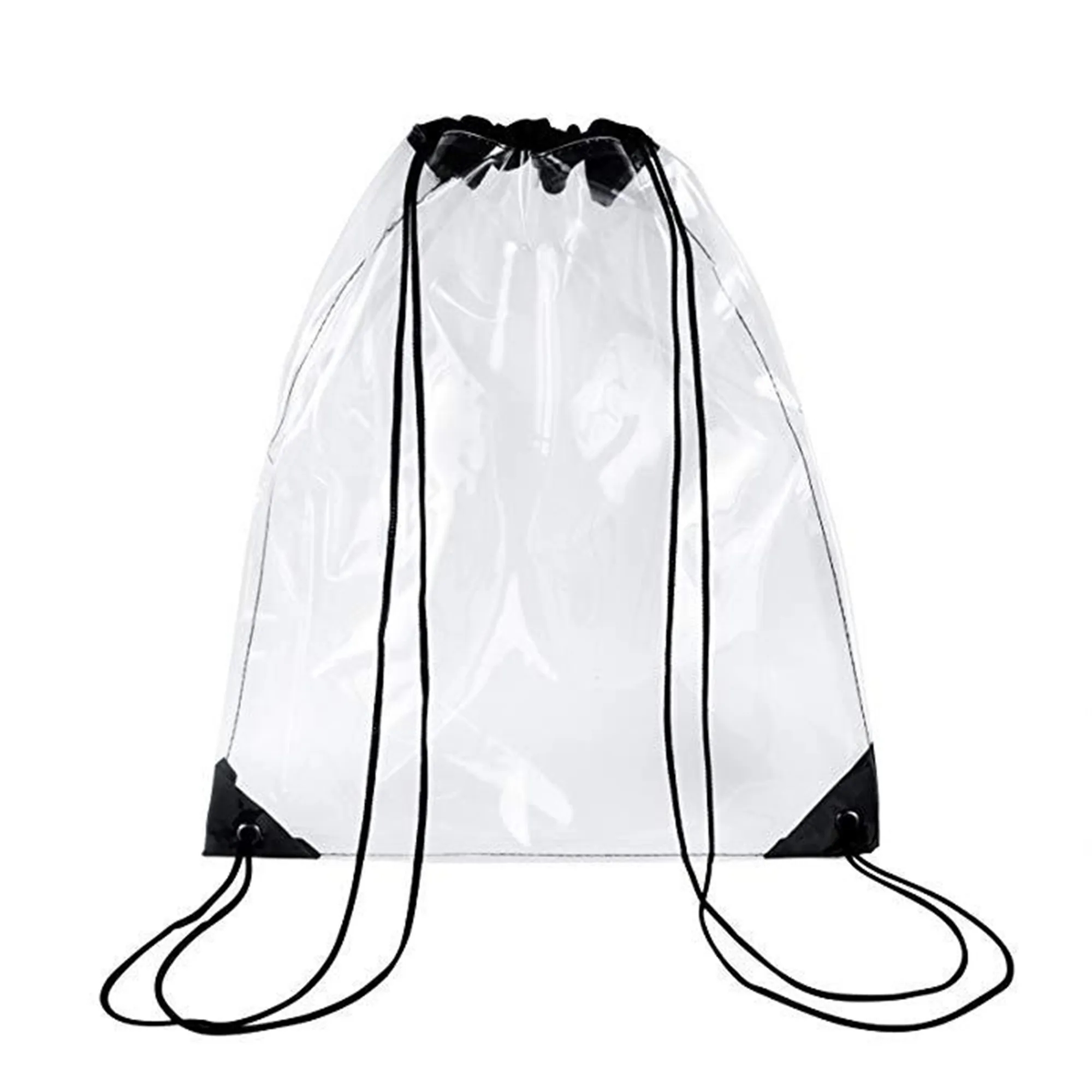 Waterproof Clear Plastic Drawstring Backpack 13