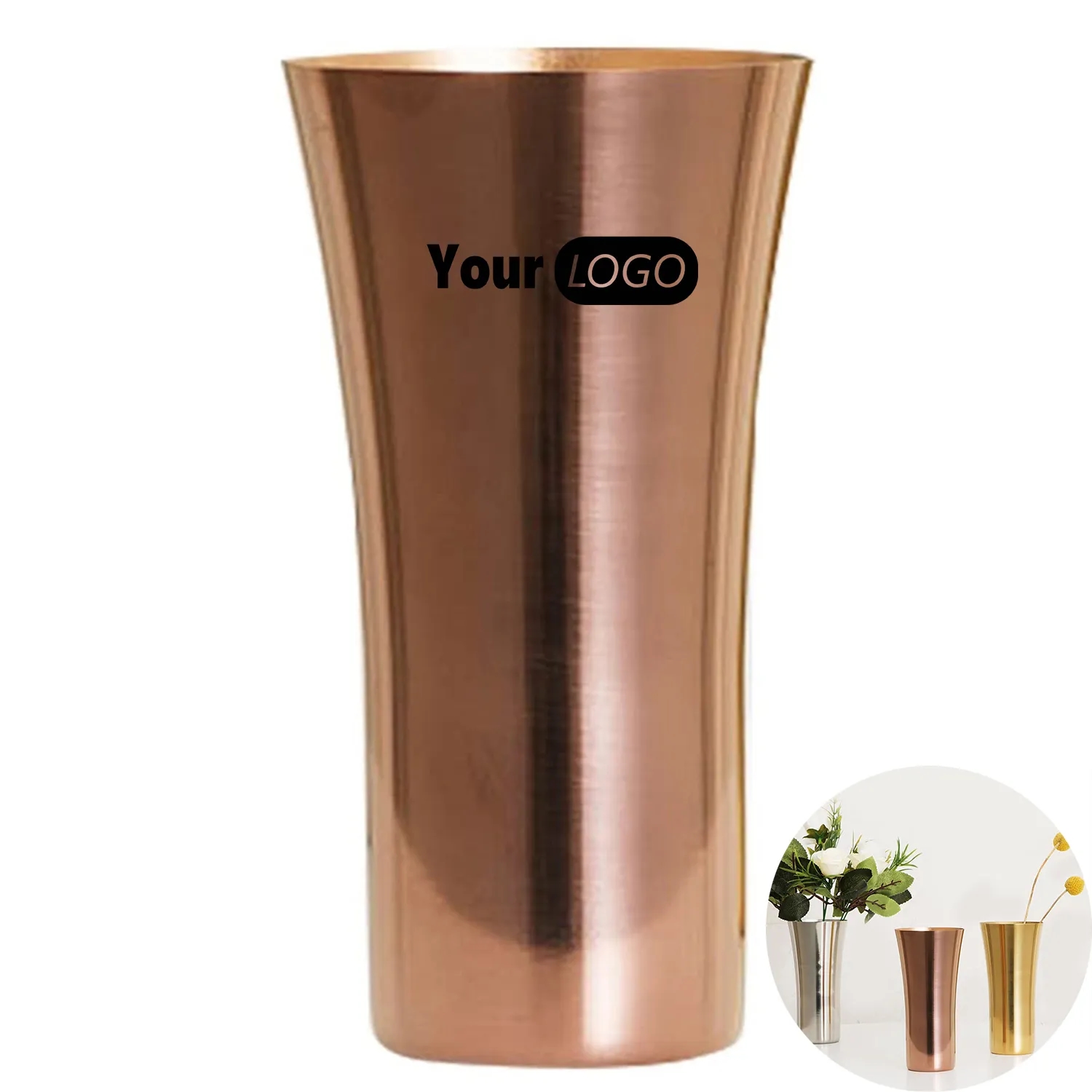 Elegant Vase Stainless Steel Decorative Water Cup 9