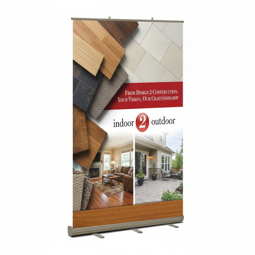 Standard Retractable Banner Stand Kit, Vinyl, Wide - 48" x 80"