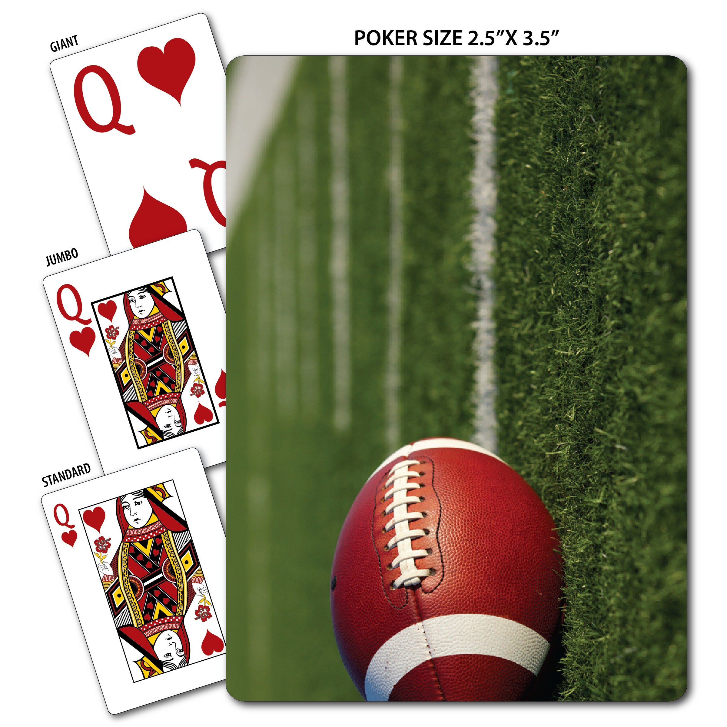 Football Theme Poker Size Playing Cards 9