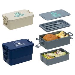Canteen Stackable Lunch Box With Utensils - Thumbnail 2