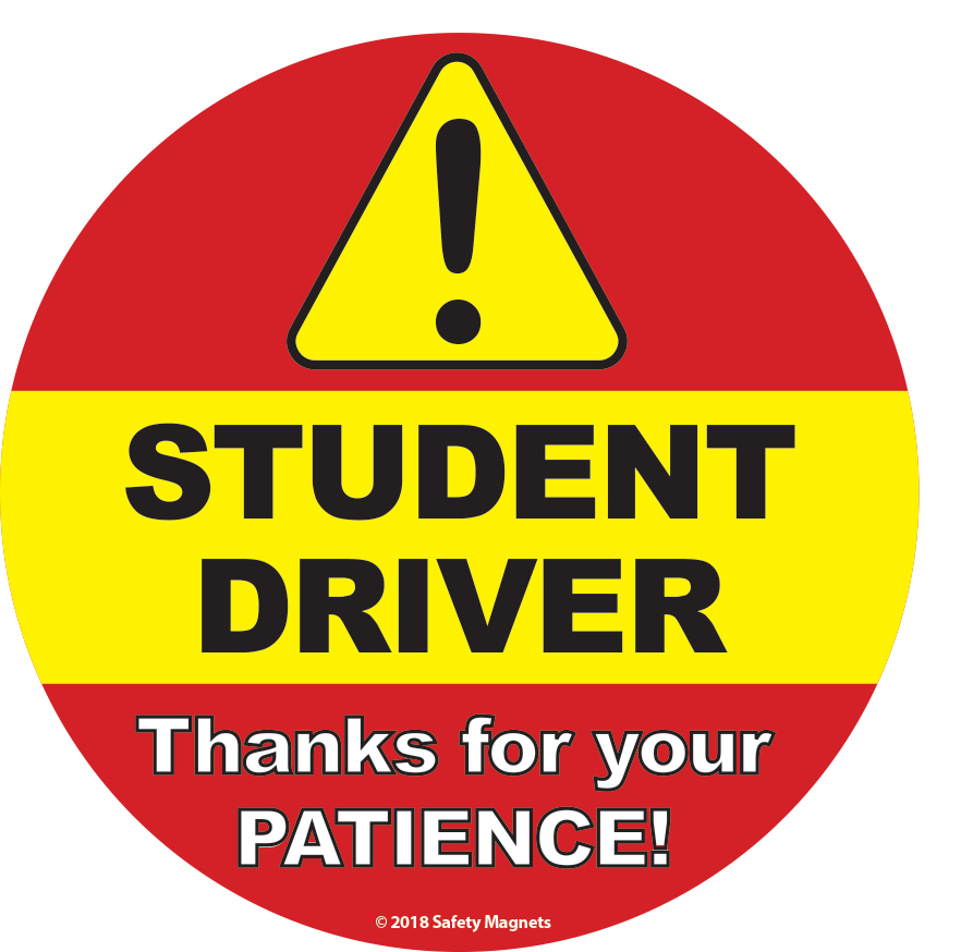 Student Driver Sign Printable Printable Word Searches