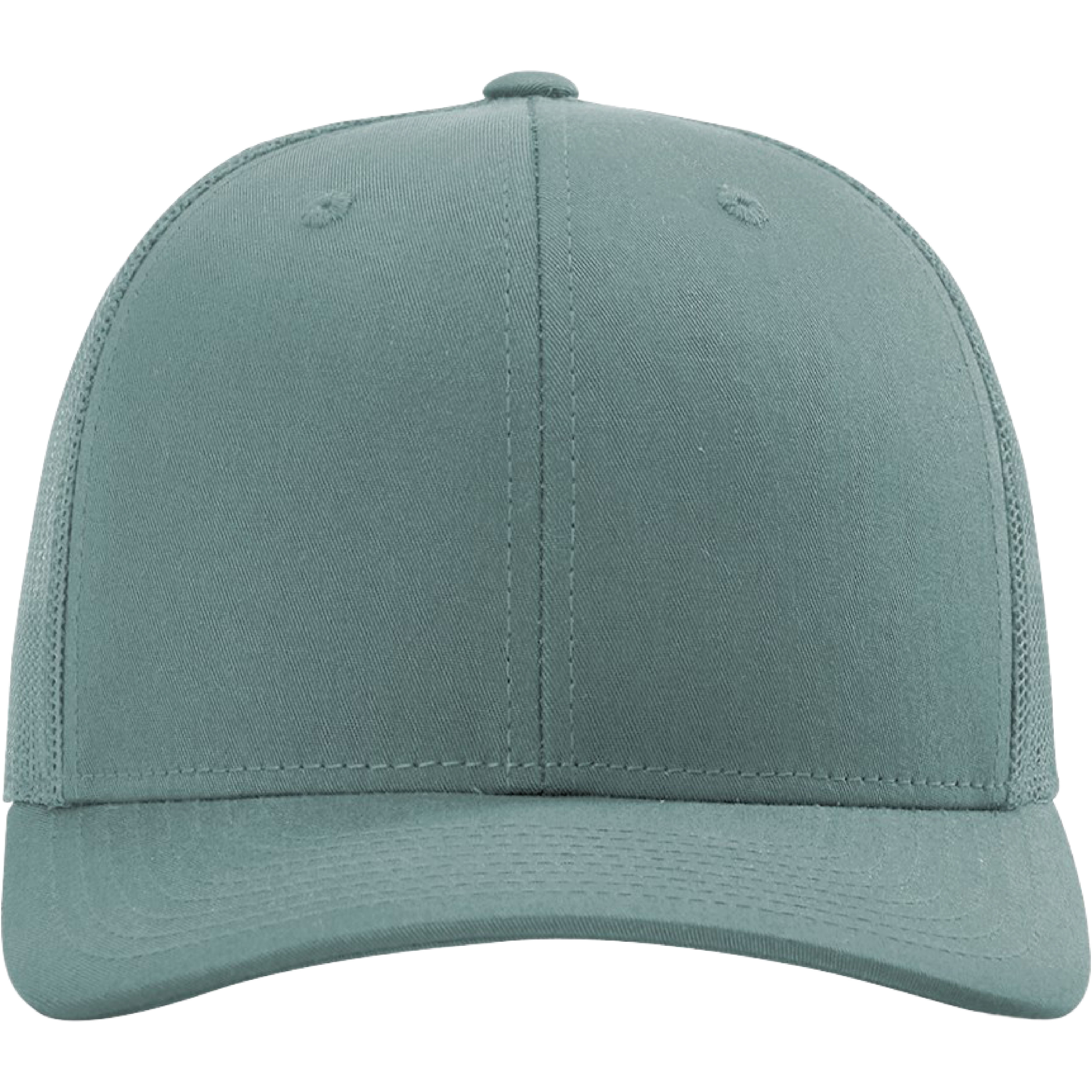 Richardson 112 6-Panel Snapback Trucker Hat w/Leatherette Adhesive Patches or Embroidery 291