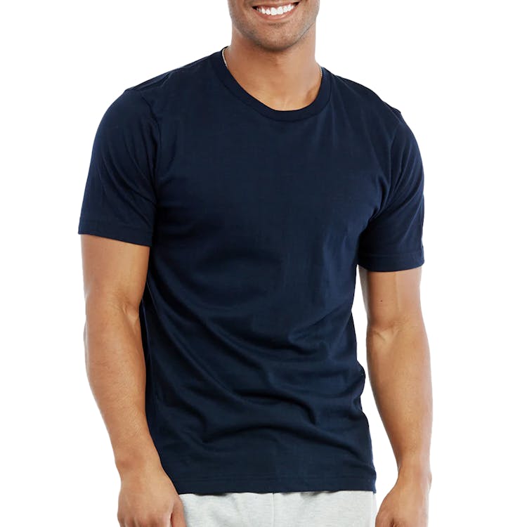 Men's Crew Neck T-Shirts - X-Large Navy 3