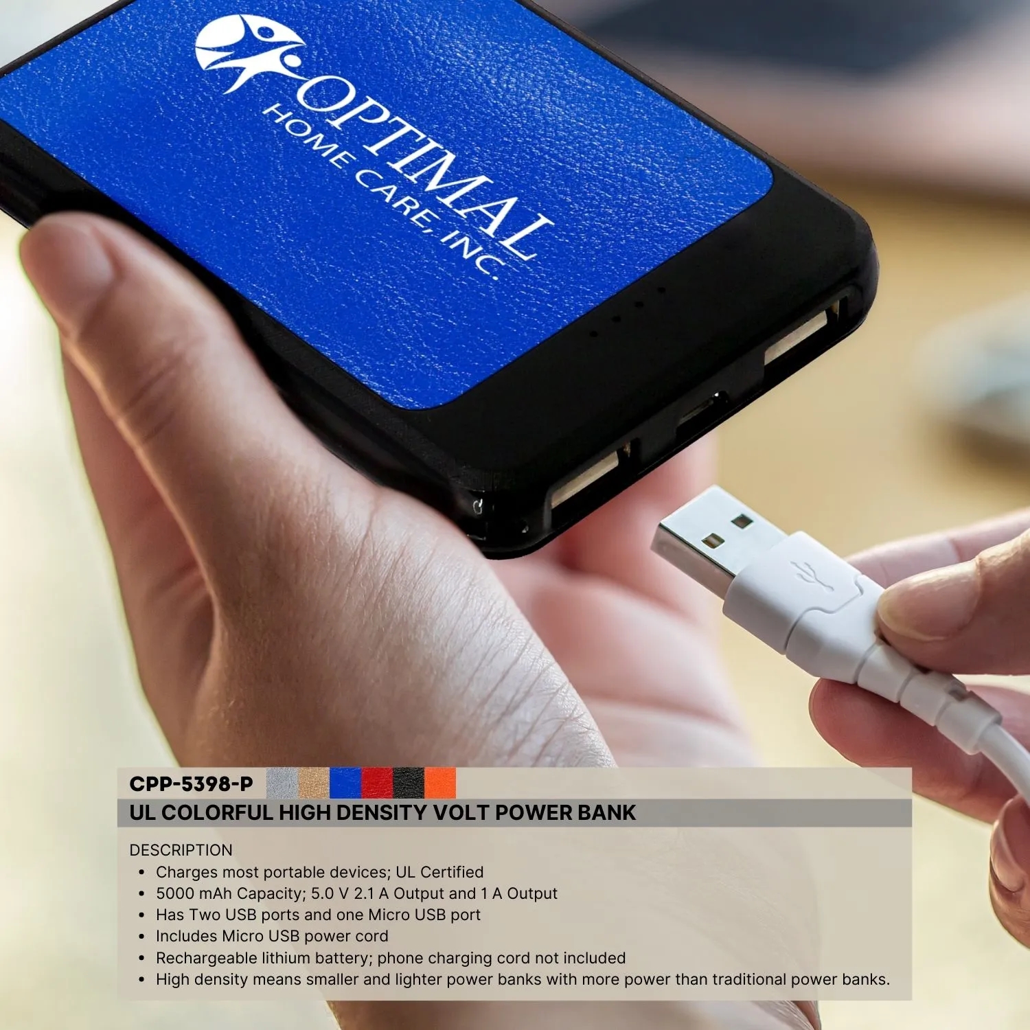 UL COLORFUL HIGH DENSITY VOLT POWER BANK 4