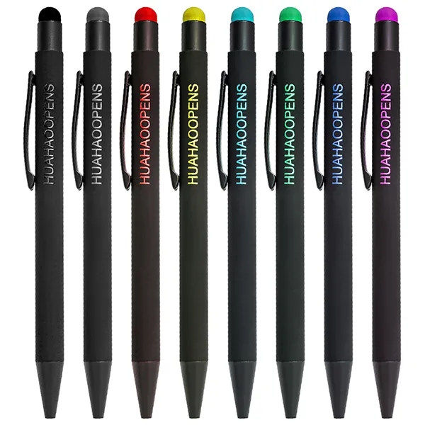 Metal Color Pop Rubberized Stylus Pens