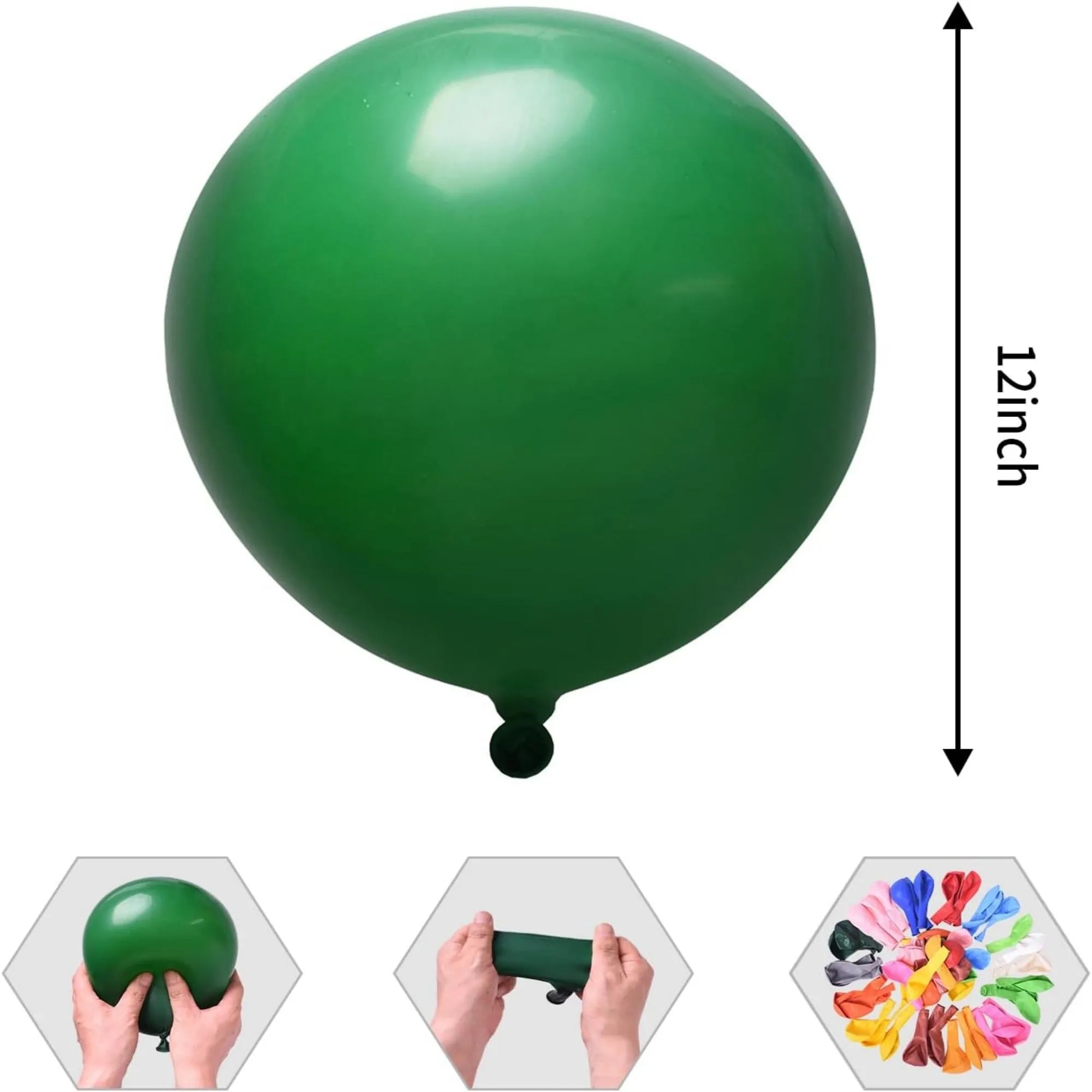 12 Inch Rainbow Thick Latex Party Balloons 7