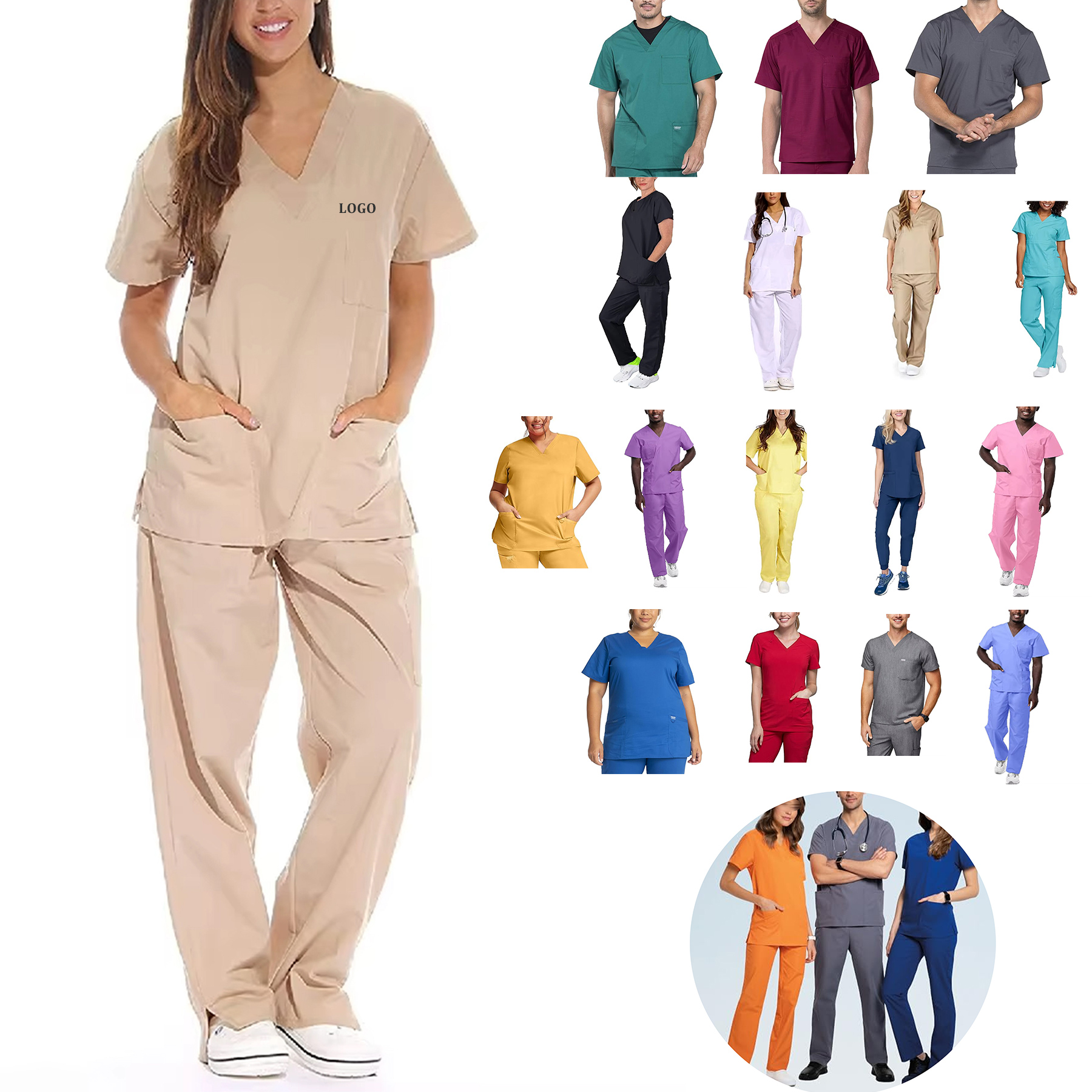 Medical Workwear Scrubs Set 22