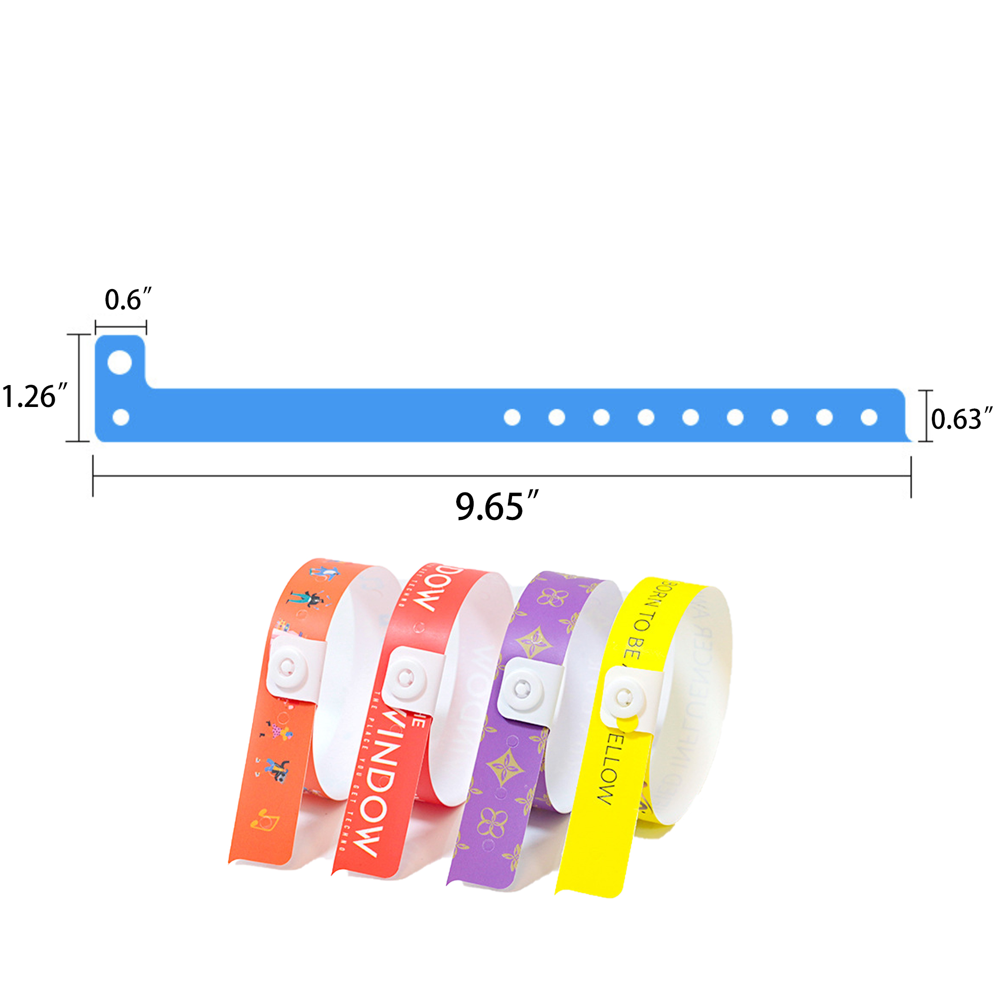 Tailor-Made L-Shaped PVC Adjustable Compression Wristband 6