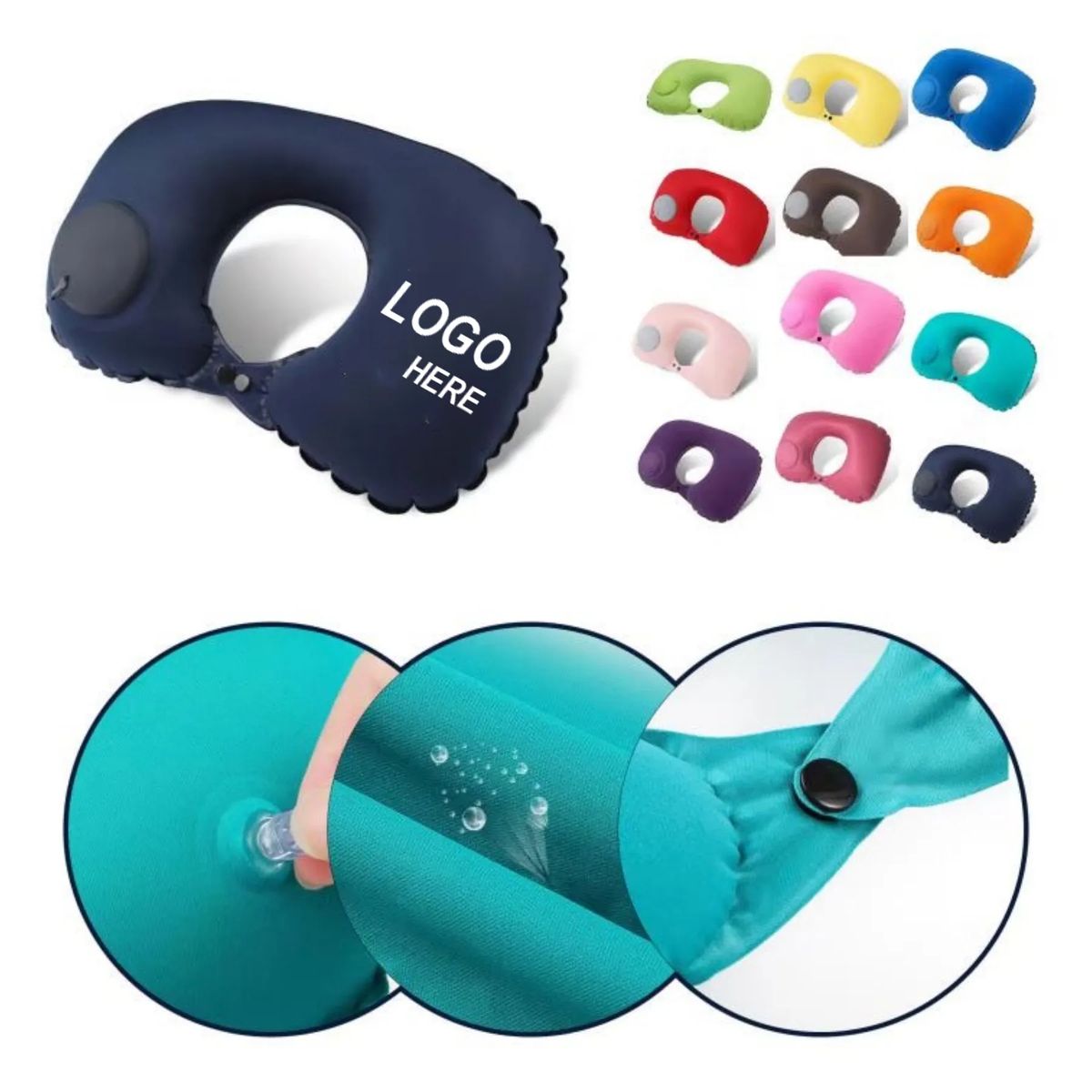 U-Shape Inflatable Neck Pillow