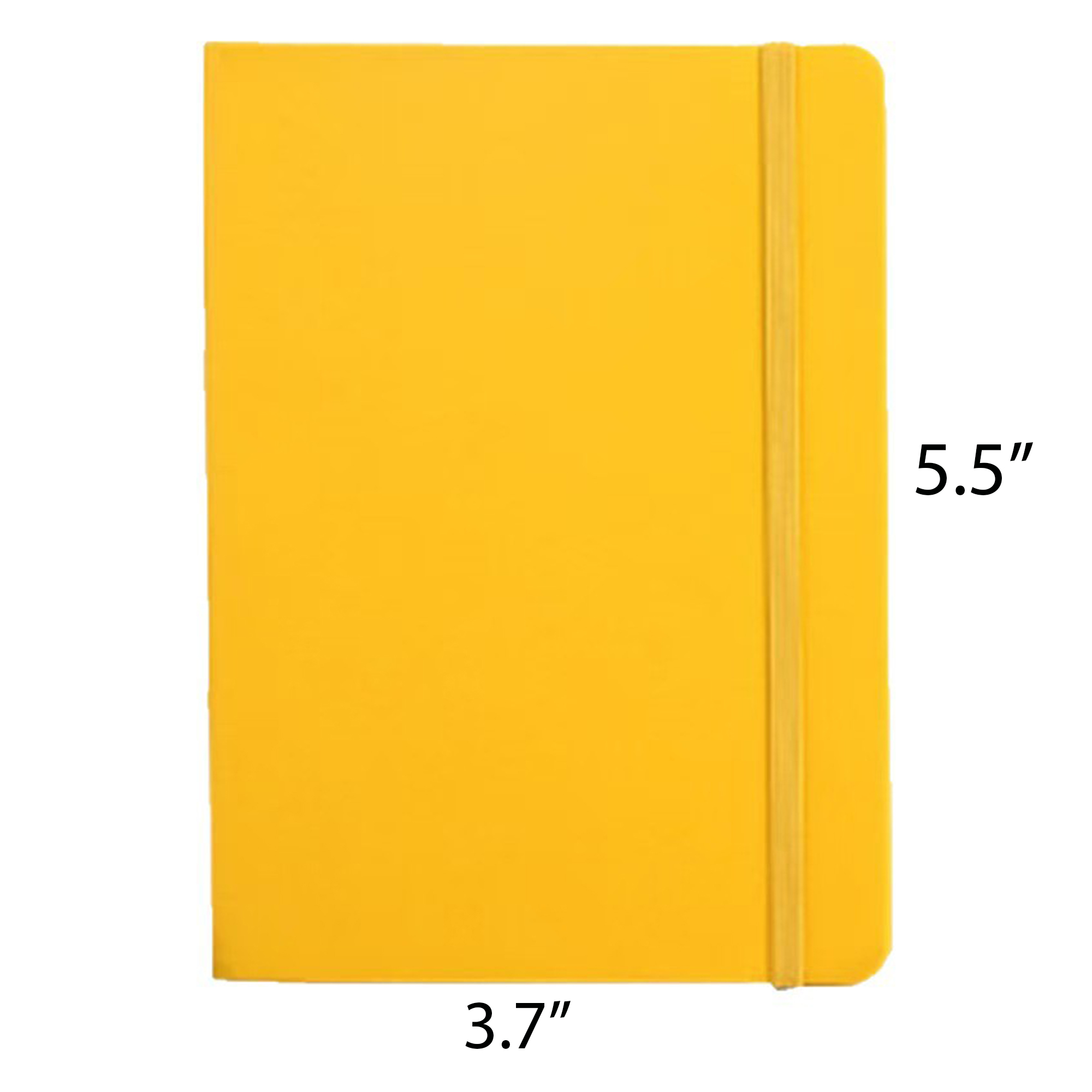 Faux Leather Business A5 Notebook With Elastic Band Side 6