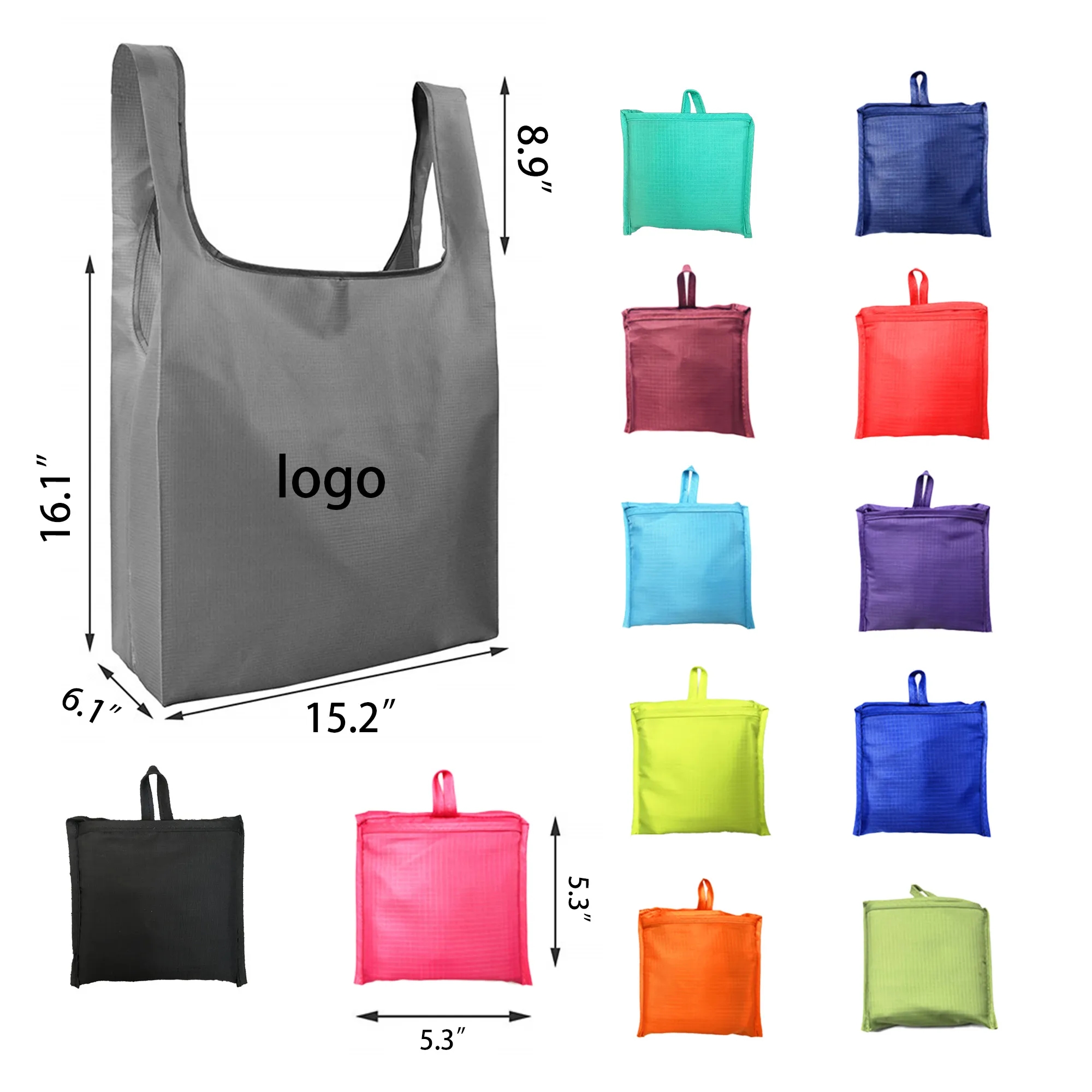 Portable Folded Shopping Grocery Tote Bag 26