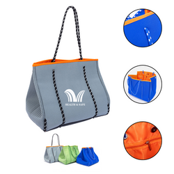 Neoprene Beach Bag Tote - Thumbnail 2