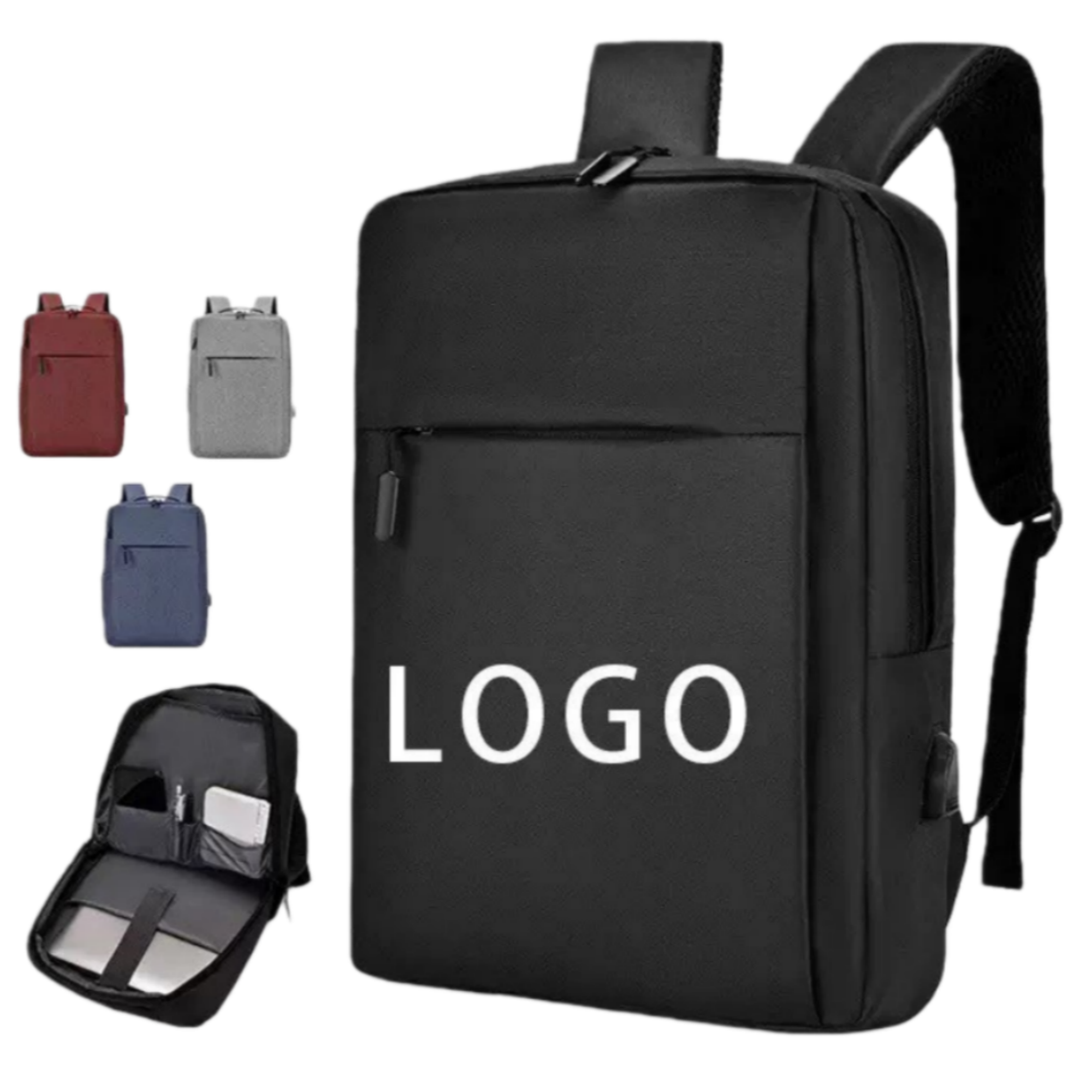 Laptop Business Backpack With USB Charging Port