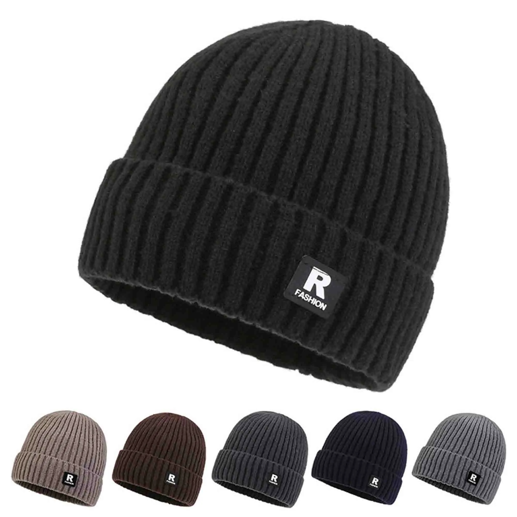 Winter Beanie Hats Warm Knit Ski Stocking Cuffed Cap 8