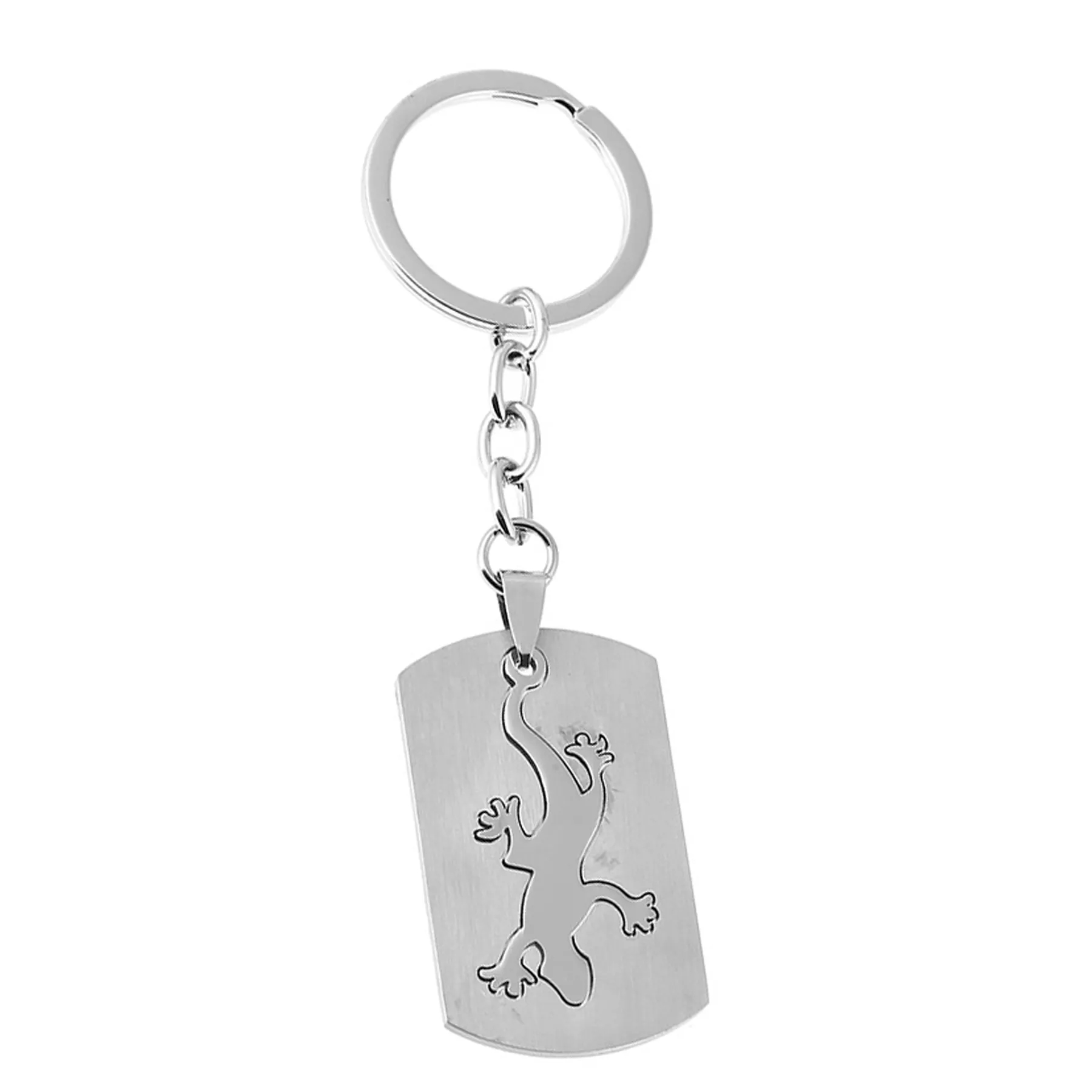 Stainless Steel Gecko Bicycle Keychain 9