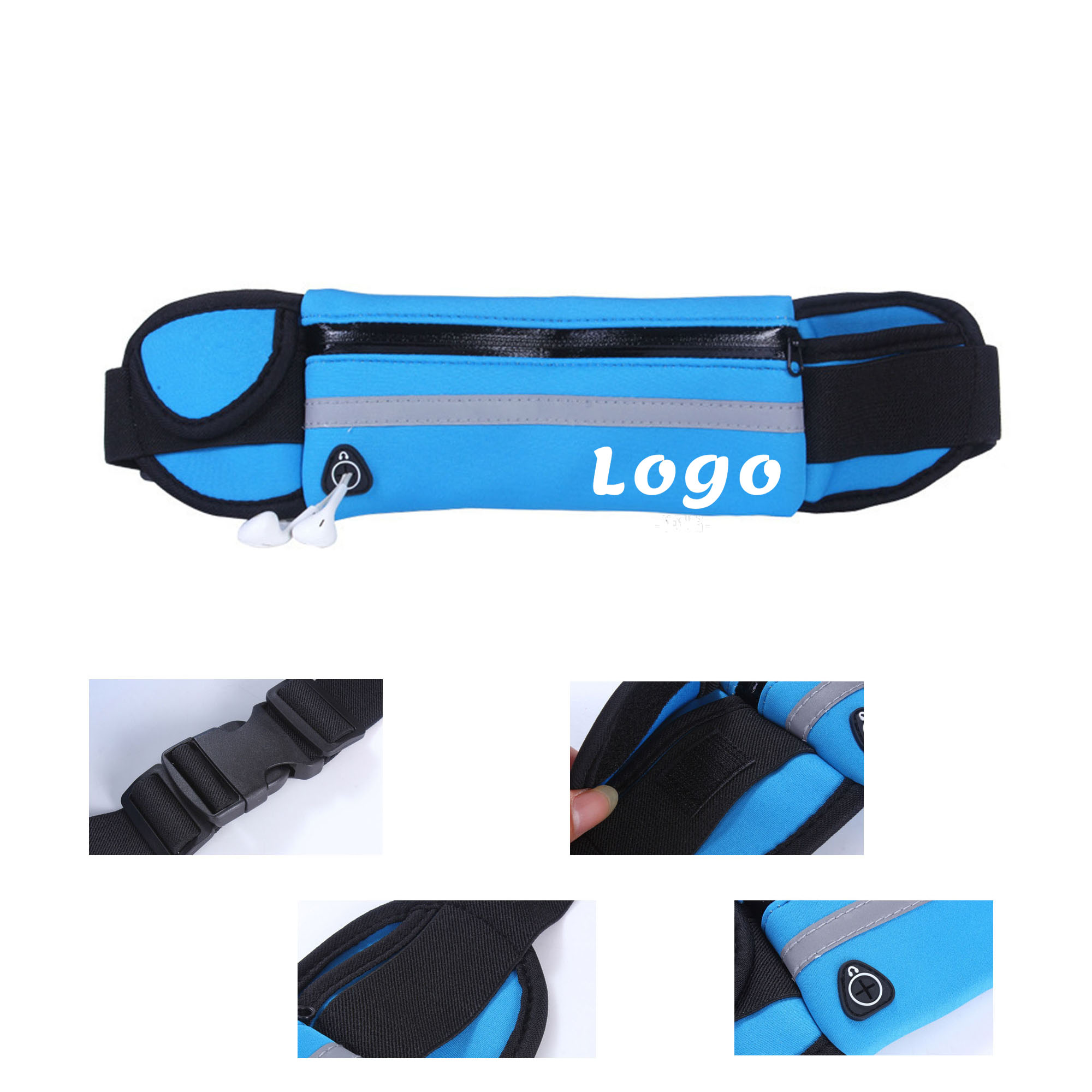 Waterproof Running Fanny Pack with Headphone Port 3