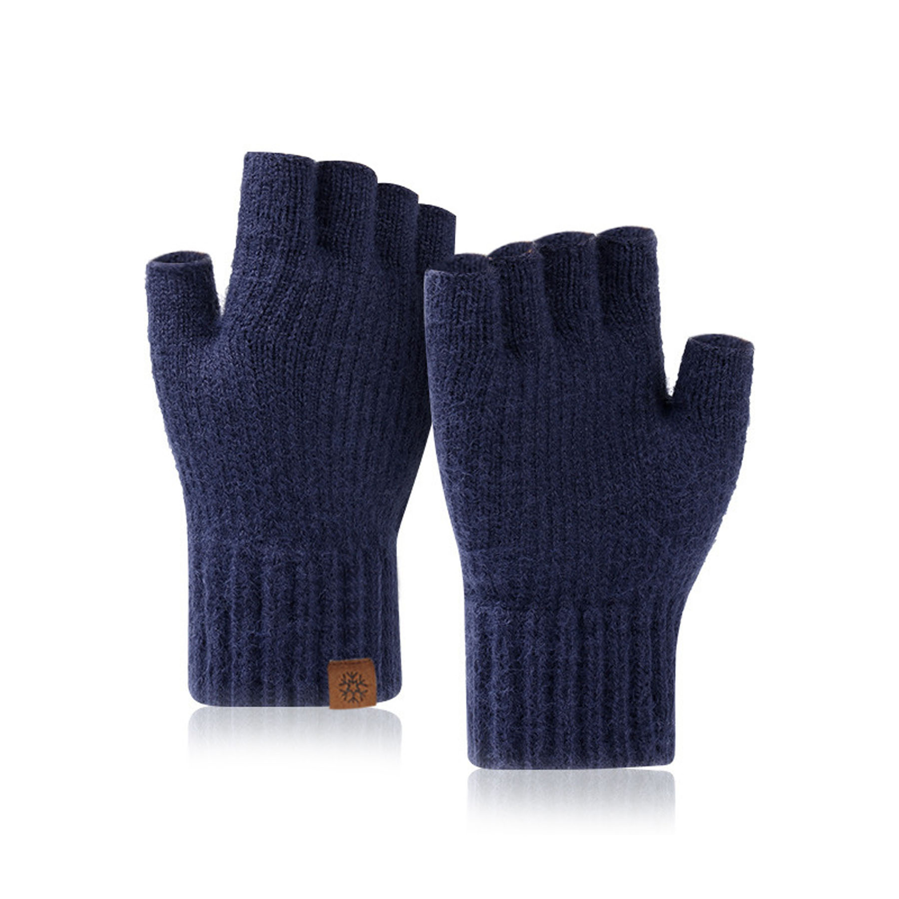Men's Warm Half-Finger Gloves 16