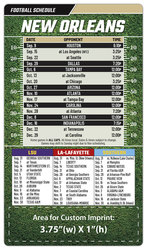 Magnet Football Sport Schedules - 4x7 Round Corners