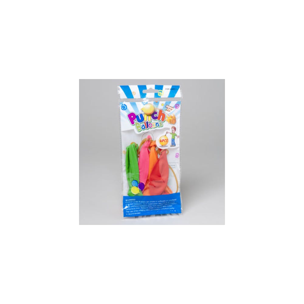 Punch Balloons - Assorted 4 Pack 3