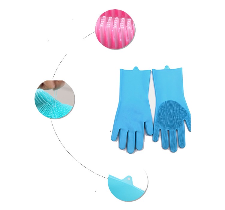 Reusable Silicone Dishwashing Gloves 1