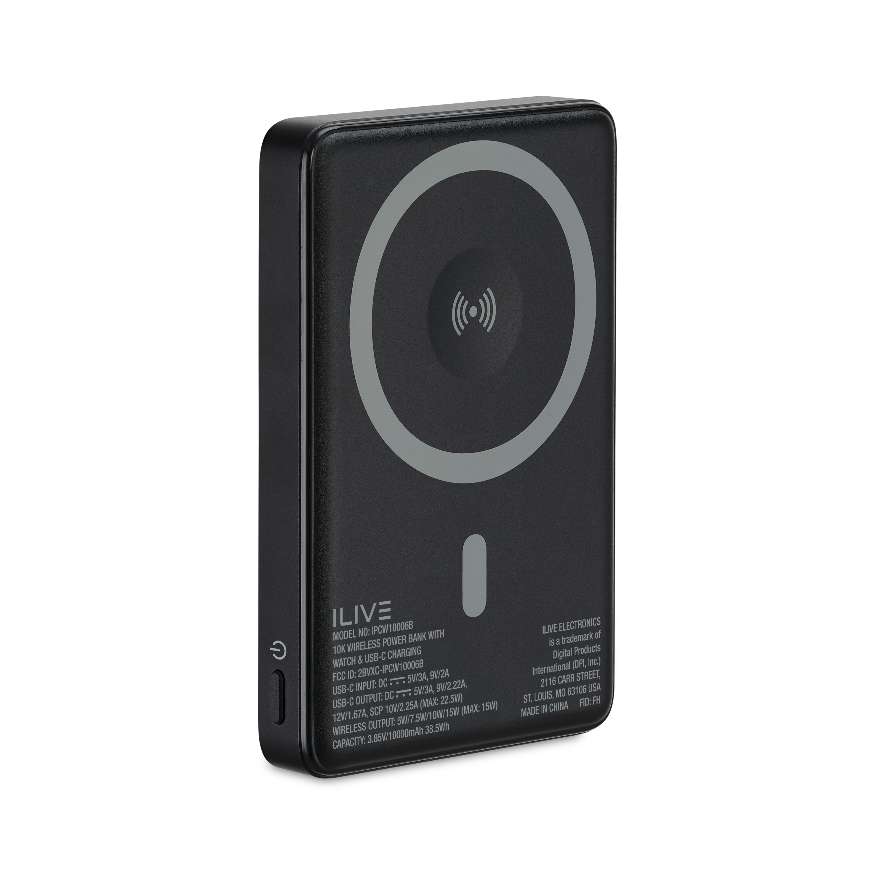 iLive Wirelesss 10K Power Bank with Wireless and Watch charger