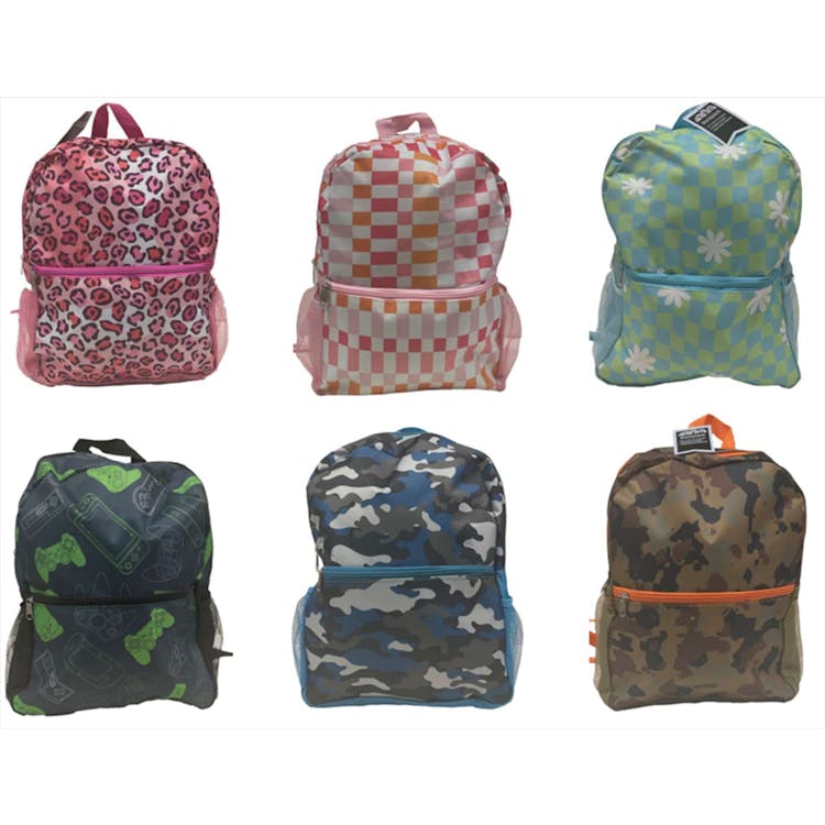 15" Assorted Printed Backpacks 3
