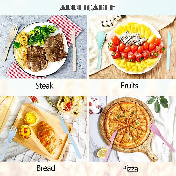 Wheat Straw Travel Cutlery Set 11