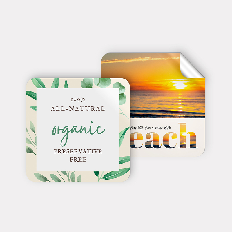 Rounded Corner Stickers 6x6
